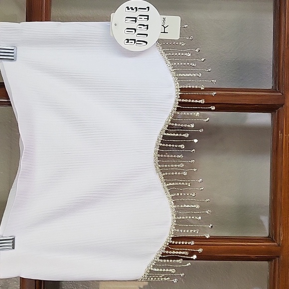 Faded Rose Tops - FADED ROSE Bandeau with Rhinestones